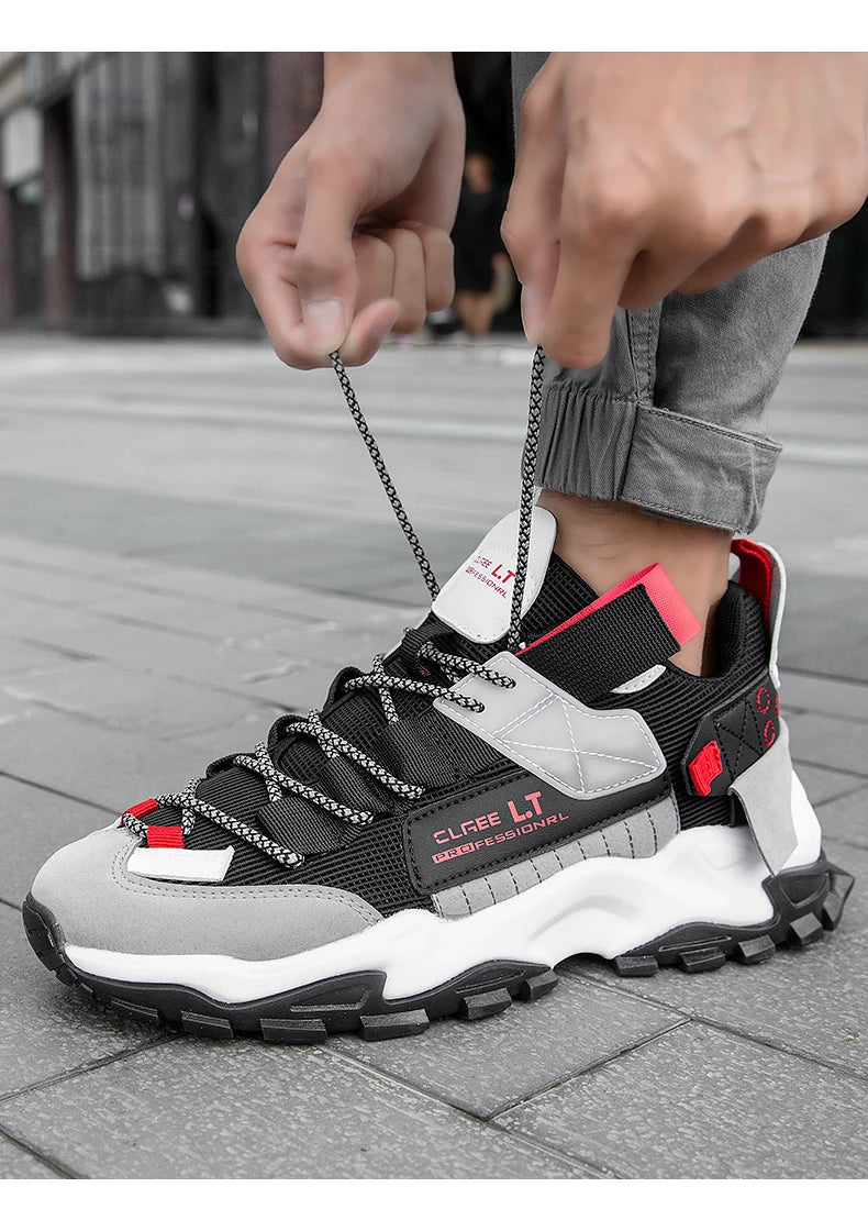 2023Men's Sneakers  Summer Mesh Breathable Casual Shoes Lightweight Walking Men Shoes Soft Sole Tenis Fitness Shoes