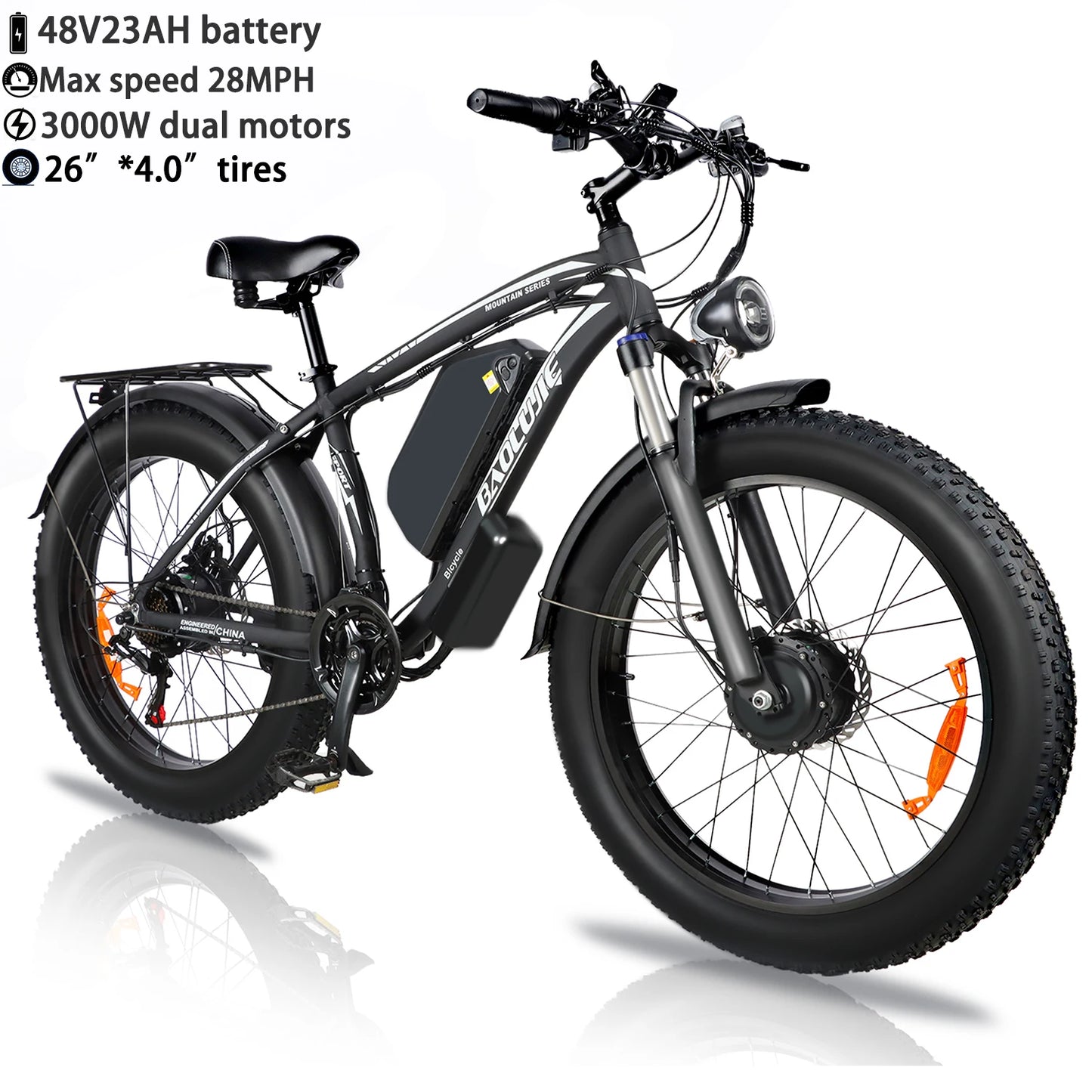 OEM DM01 Electric Motorcycles Peak 3000W Brushless Gearless Motors 60V 30AH Lithium Battery Max Speed 42MPH Adult Off Road Ebike