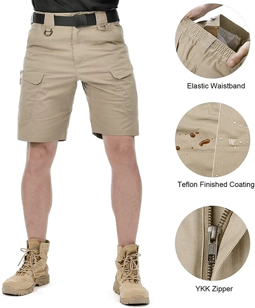 Shorts Men Urban Military Waterproof Cargo Tactical Shorts Male Outdoor Camo Breathable Quick Dry Pants Summer Casual Shorts