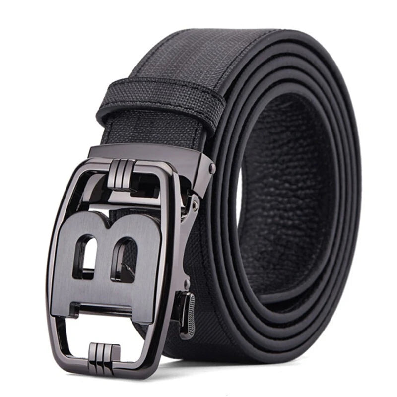 2025 New Business Men Belts Casual Fashion Luxury work belt Designer Famous Brand Male B Buckle Leather Belt for men jeans