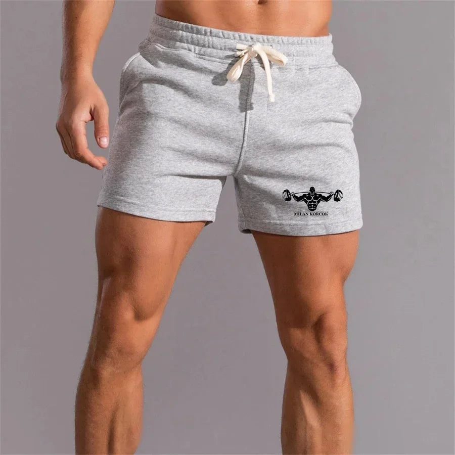 Shorts Gym Shorts Men Outdoor Fashion Summer Men's Casual 3 Points Pants WorkoutShort Gym Sweatpants Short Man Exercise Running