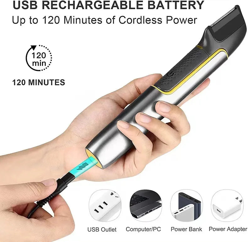 Electric Hair Clipper for Men Beard Hair Clipper Trimmer Washable Shaver Hair Cutting Machine Tool Set Clippers Cordless Hair