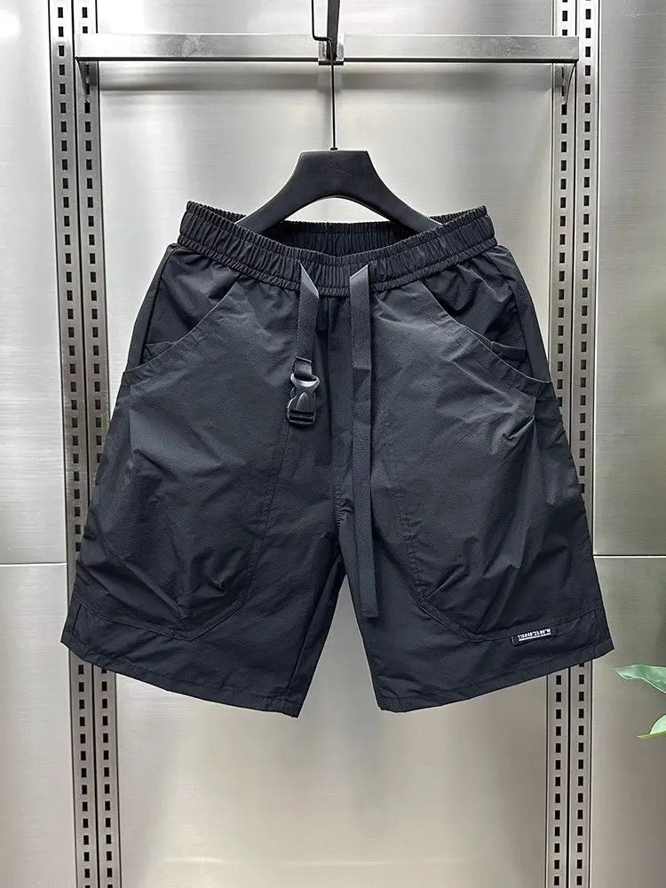 New Casual Shorts for Men in Summer Men's Sports Mid-sports Loose Straight Japanese Pocket Work Pants