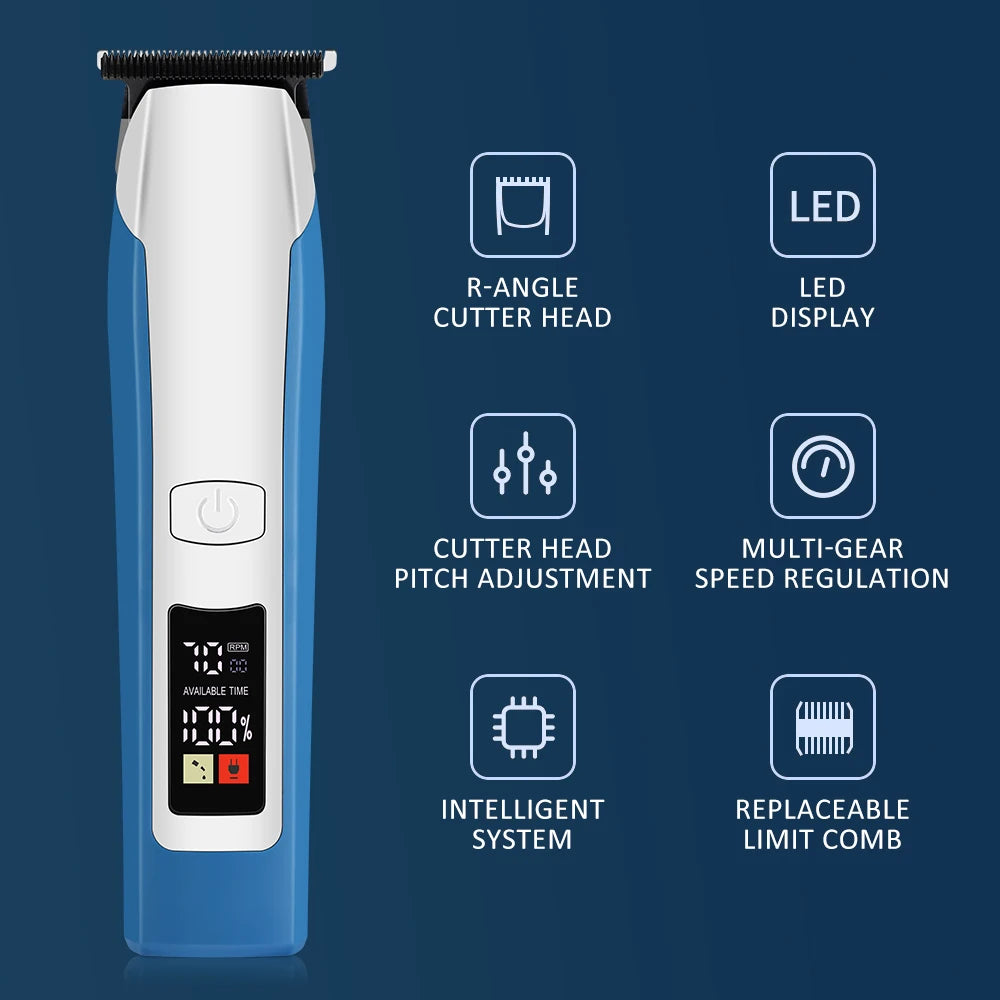 Electric Hair Clipper Men's Hair Cut Machine Wireless Trimmer Professional Clipper Machine Rechargeable Hair Cut Barber