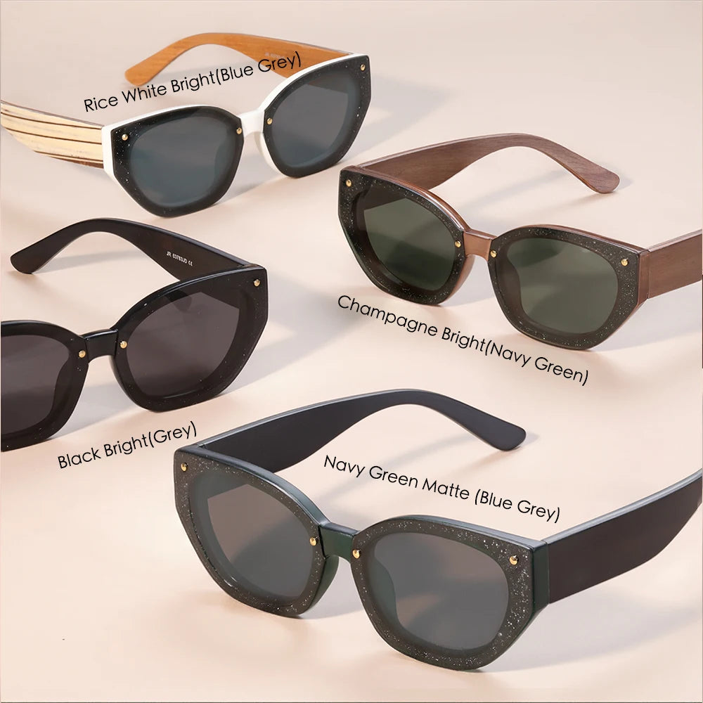 Natural Wooden Sunglasses Men Vintage Classic Polarized Fashion Women Elegant Handmade Wood SunGlasses UV400 Driving for Men