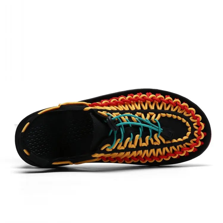 Fashion Designer Summer Handmade Weave Sandals for Men Outdoor Mens Wading Casual Shoes Women Trekking Slippers Beach Sneakers