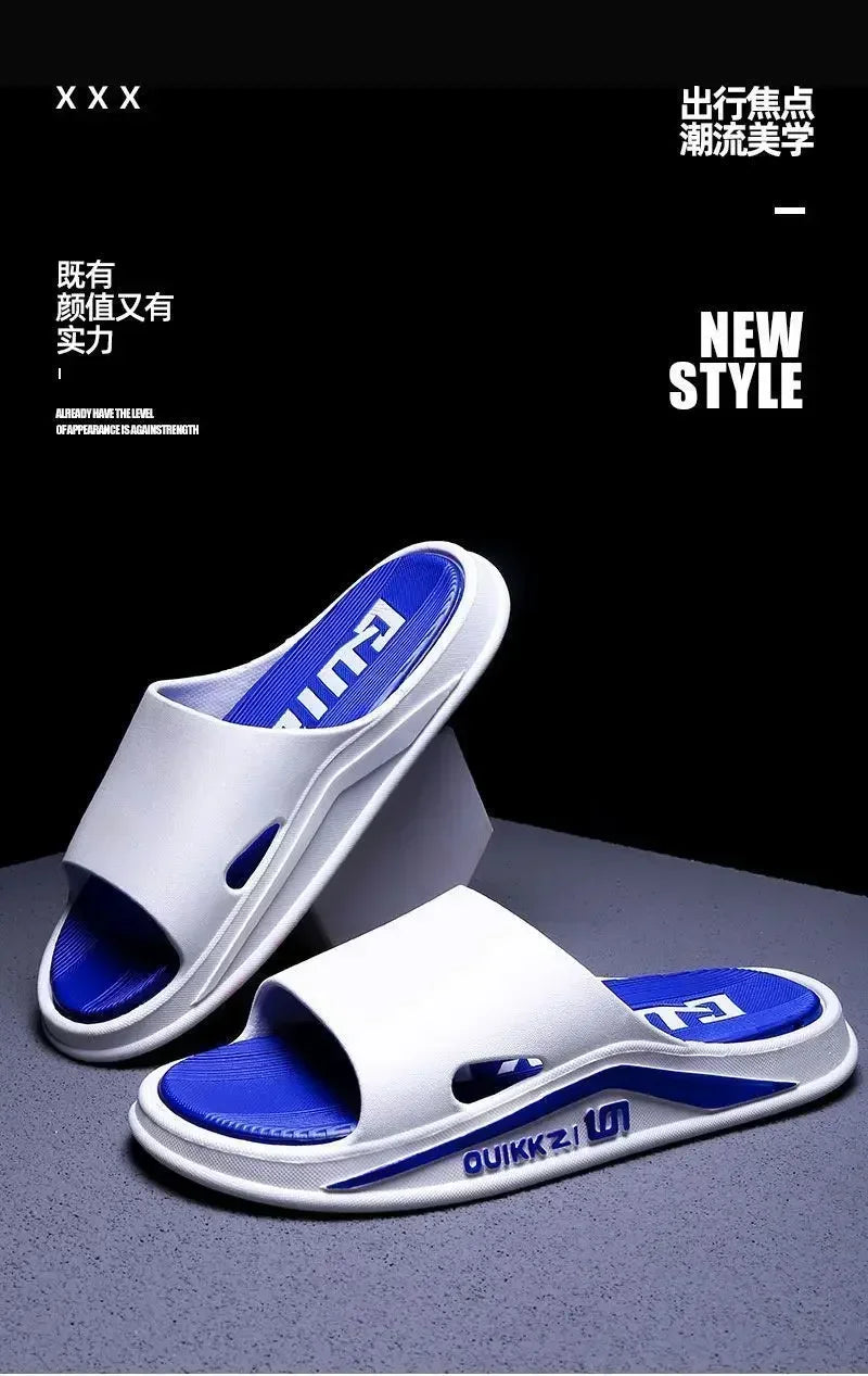 Slippers for men, outdoor, indoor, anti slip, cool, summer, non smelly feet, PVC home shoes, anti odor, bathroom, silent