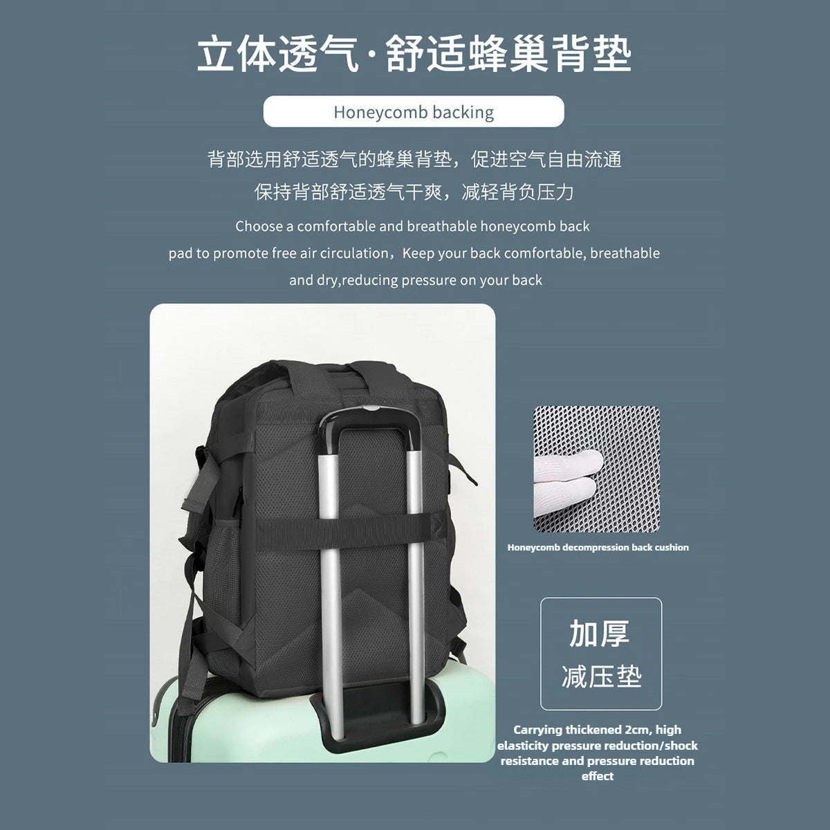 Mountaineering Bag Large Capacity Men's and Women's Business Commuter Leisure Backpack Multi-compartment Travel Backpack