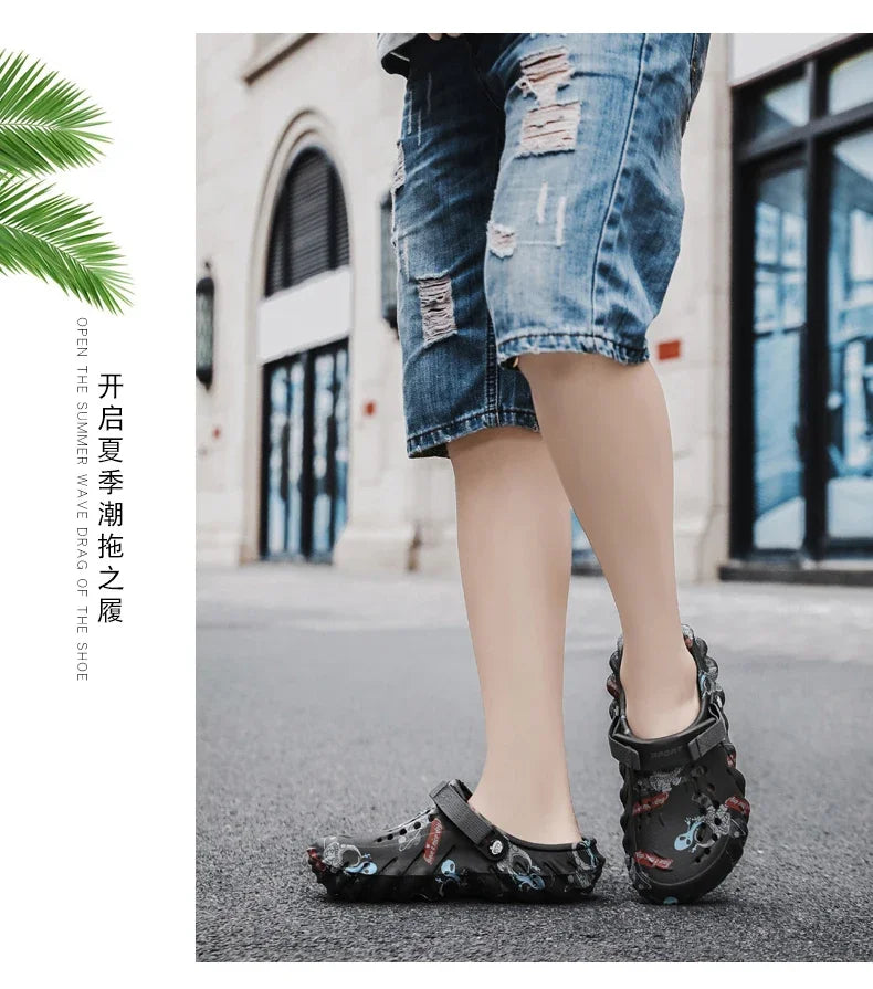 Men Shoes Slippers Men Garden Flat Sandals Platform Sandals Man Summer Sandals 2024 Male Sneakers Outdoor Flip Flops Home Clogs