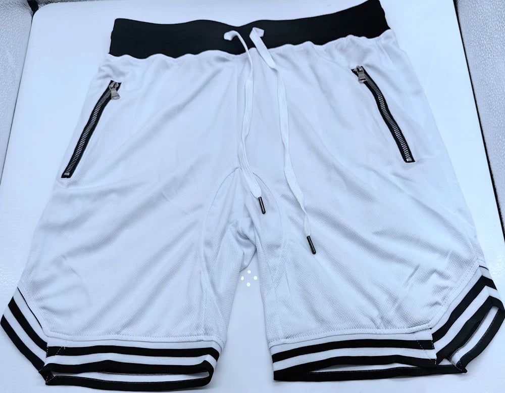 Mens Fire Red Shorts Casual Basketball Shorts Gym Fitness Short Joggers Shorts Workout Bodybuilding Breathable Board Shorts Male