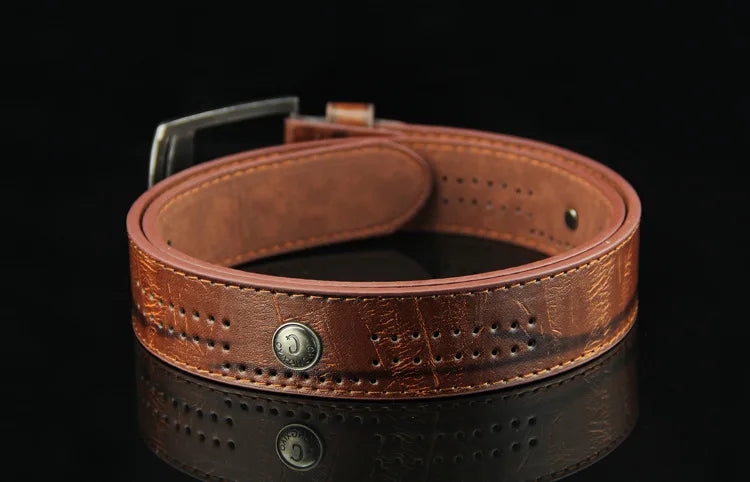 Men's Belt PU Alloy Square Buckle Business Belts Winter Pants Waistband Belts For Men Jean