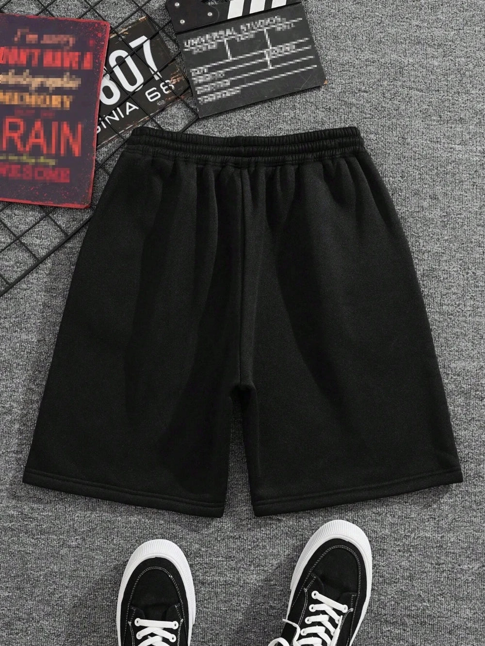 Enjoy Your Life. Men's Shorts with Letter Prints Are Perfect for Summer Exercise and Outdoor Activities in A Street Style