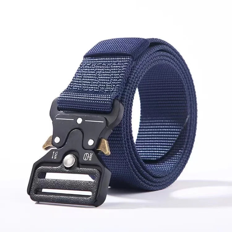 Men's Belt Metal Male Belt Canvas Belts Big Size Outdoor Sport Nylon Belts Oversized