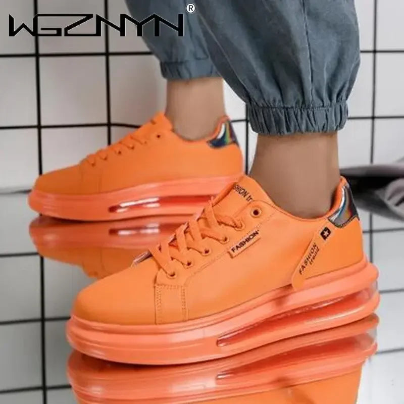 Fashion Brand Sneakers For Men Casual Shoes New Soft Comfortable Pu Leather Shoes Breathable Flats Shoes For Man Tenis Masculino