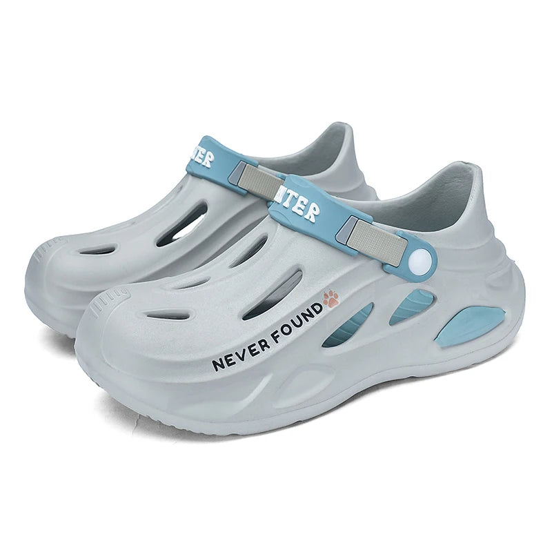 Men's Outdoor Sandals Sport Slippers Beach Slides Breathable Clogs Men Women Casual Garden Shoes Non-slip Men Outdoor Sandals