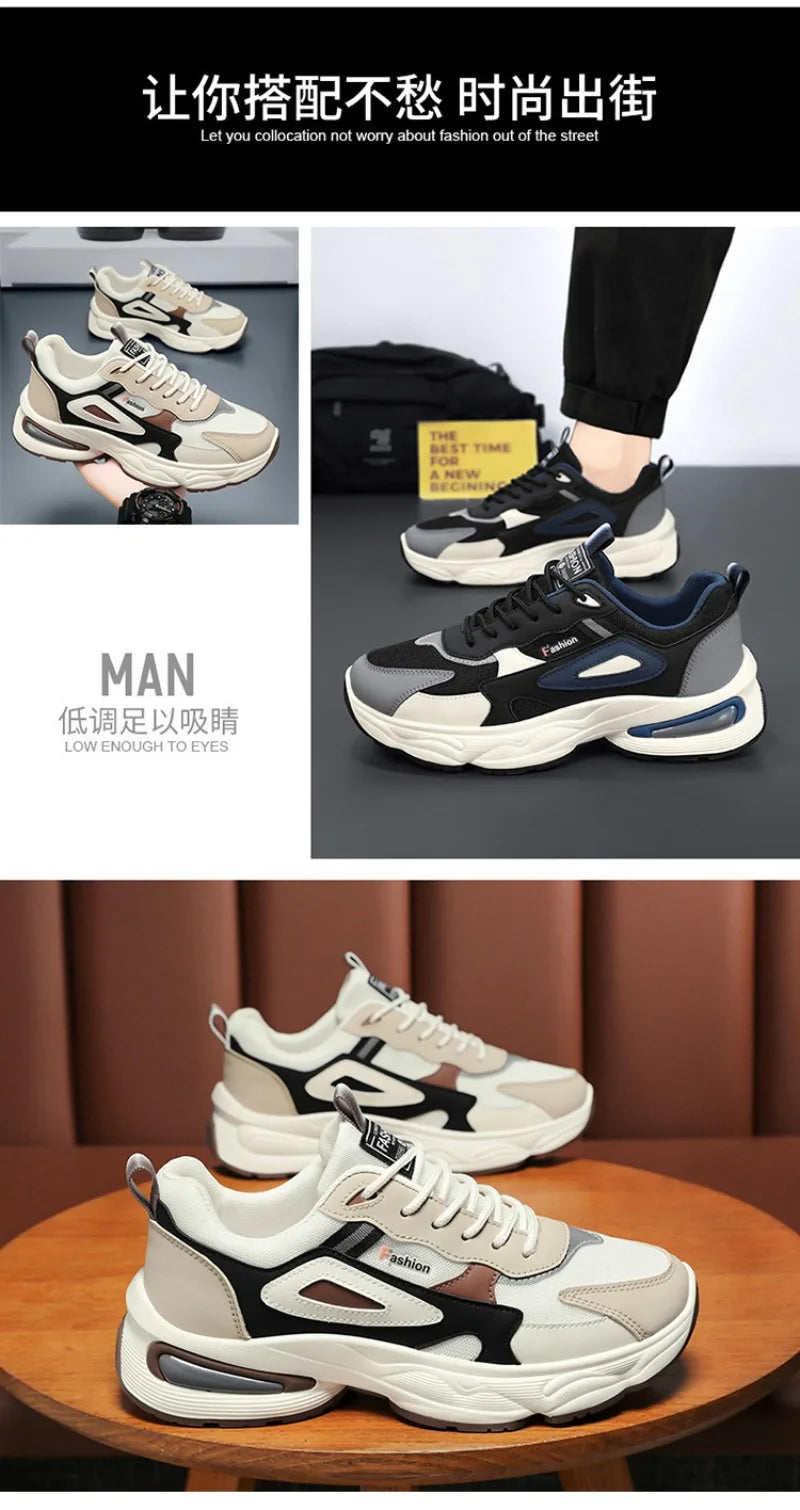 2025Trendy Sneakers for Men Shoes Summer Outdoor WearResistant Casual Sports Skateboard Shoes Fashion Breathable Shoes Man Shoes