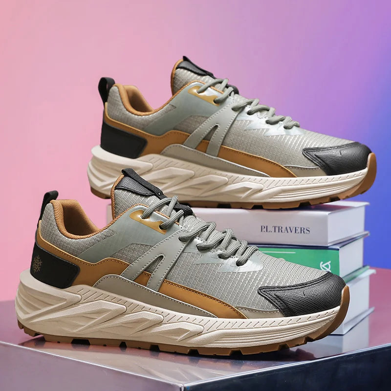 Casual Sneakers Men Low-top Breathable Sports Shoes for Men Fashion All-seasons Walking Shoes Trendy Trainers for Man 2025 New