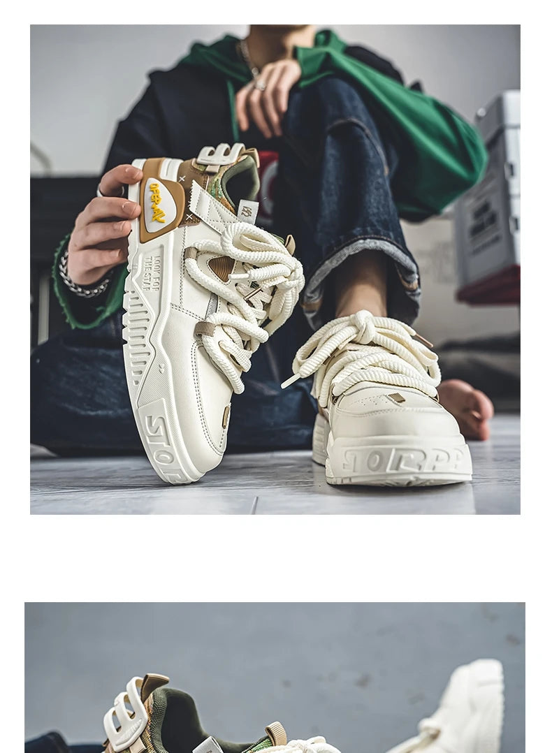 Shoes For Men Tennis Bread Hip-Hop Punk Skateboard Shoes Fashion Male Sneakers Couple Outdoor Sport Casual Shoes