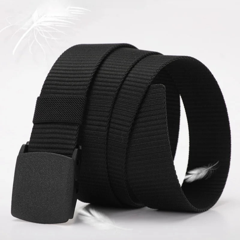 Men's Belt Outdoor Casual Canvas Belt Metal Free Training Nylon Tactical Belt With Pants Jeans Belt Sports Belts For Men Women