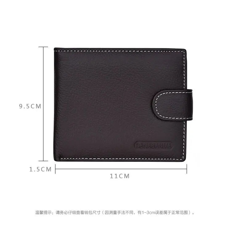 Genuine Leather Men Wallets Classic Free Engraving Name Zipper Purse Man Card Horder Famous Brand Quality Male Wallet For Boy