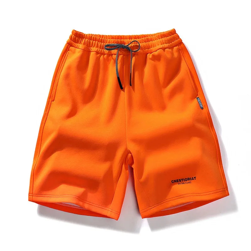 Men's Shorts Streetwear Trend Casual Loose Sporty Knees Length Shorts 2025 Summer New Fashion Stereoscopic Printed Cotton Shorts