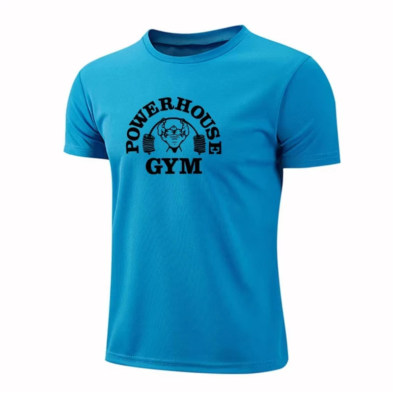 Summer 3D GYM Print Men's T-shirt Summer Casual Loose Sports Breathable Quick Drying Short Sleeve t Harajuku Street Men Clothing