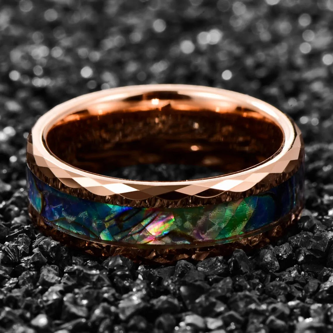 Fashion Viking Tree Of Life Stainless Steel Abalone Shell Rings For Men Odin Norse Viking Rune Rings Retro Amulet Jewelry Gift