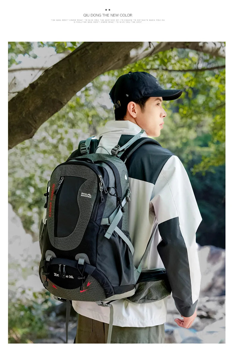 35L Hiking Backpack for Men Women Trekking Climbing Backpacks with Backplane Sports Bag Travel Luggage Bag