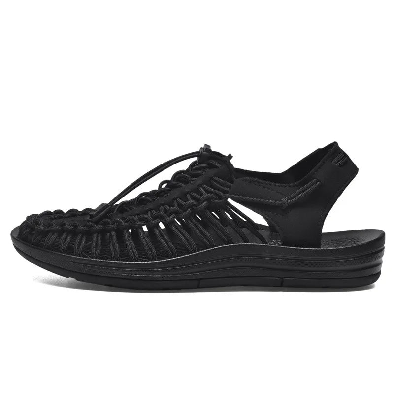 Men's Sandals Woven Casual Mens Beach Shoes 2025 New Comfortable Soft Men's Sandals Summer Casual Shoes for Men Sandalias Hombre