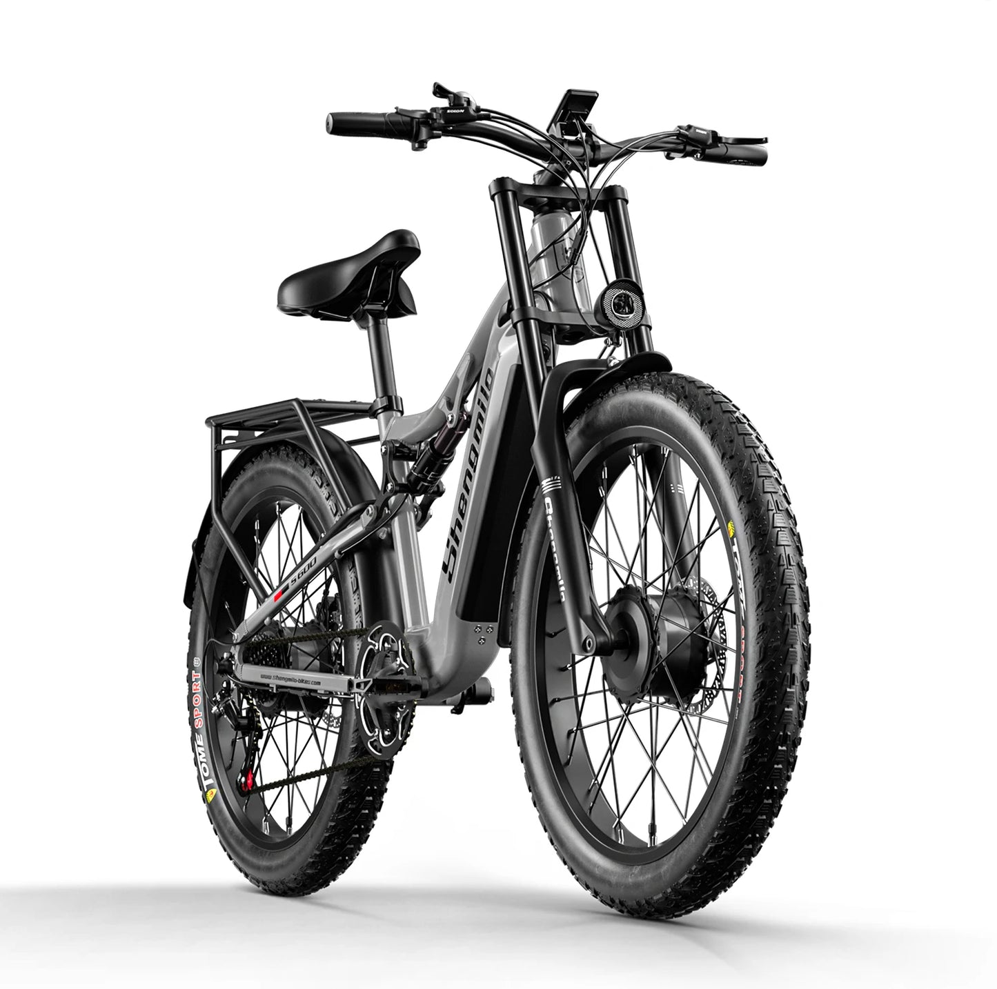 Shengmilo S600 Electric Bike Dual Motor2000W  48V17.5AH Battery 26 Inch e bike Fat tire Ebike Men's Mountain Electric Bicycle