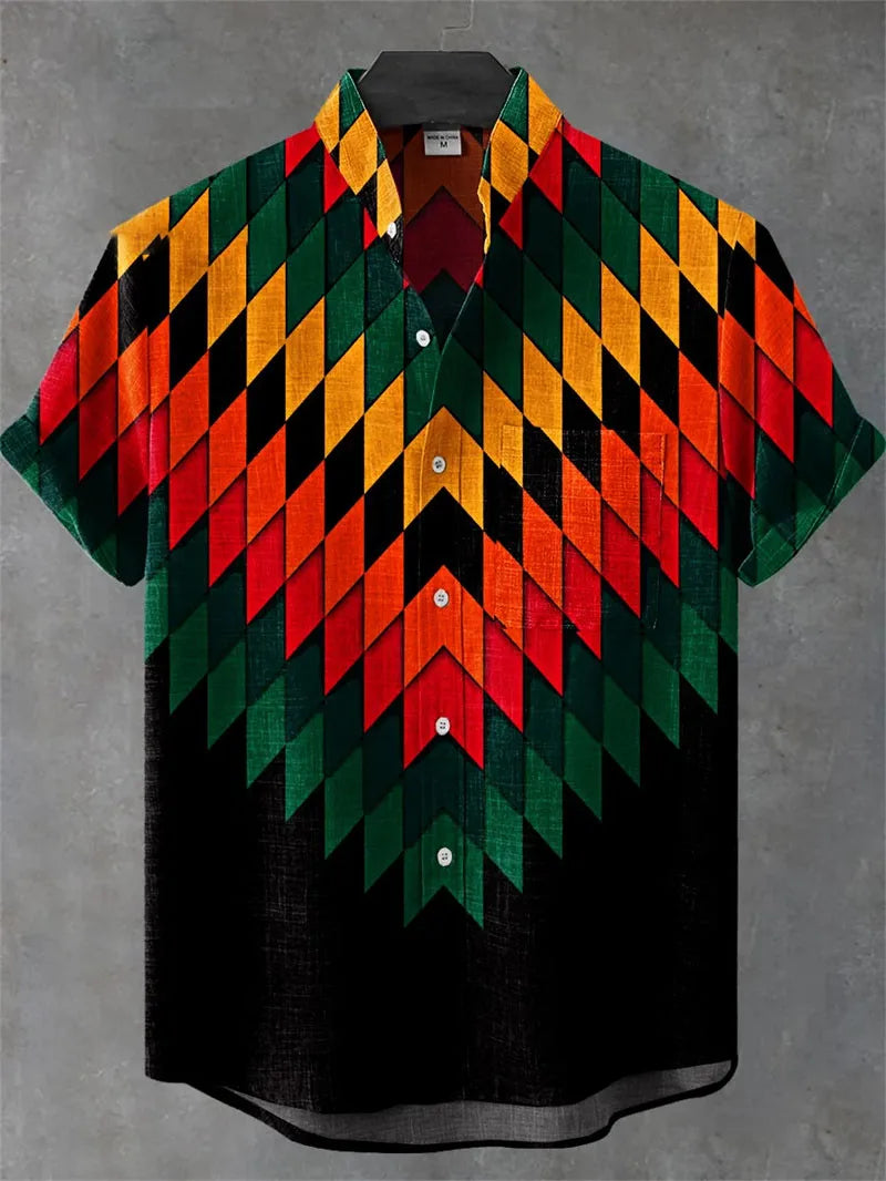 Men's New Linen Short Sleeved Shirt With Refreshing Comfortable Summer Fabric, High-quality Button Up Top Camisetas De Hombre