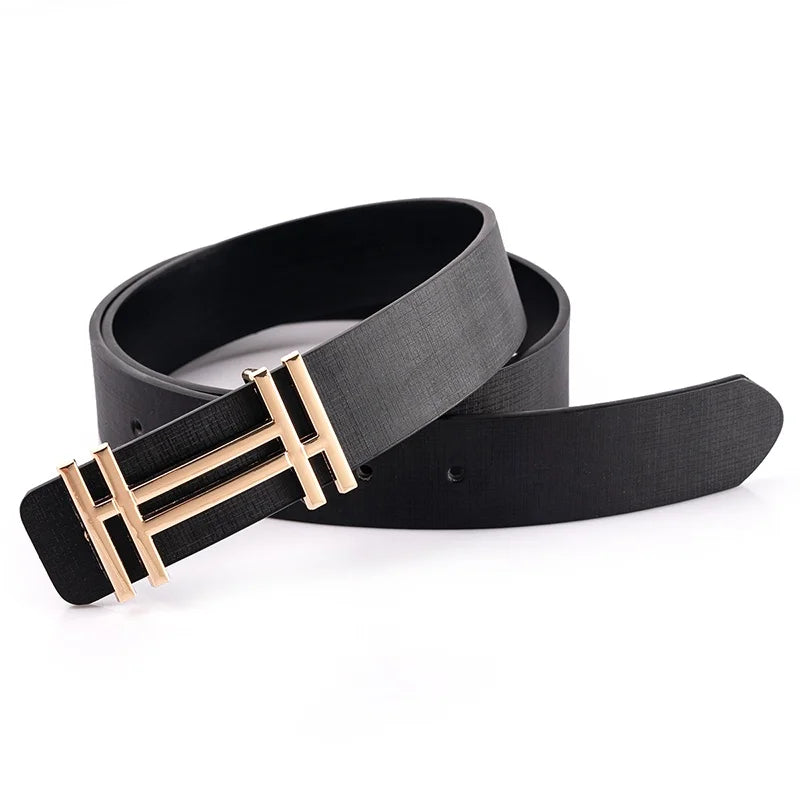 New Fashion Leather Pleasing Wonderful Terrific Belts Dress Belt for Men & Women Brand  Double H Buckle