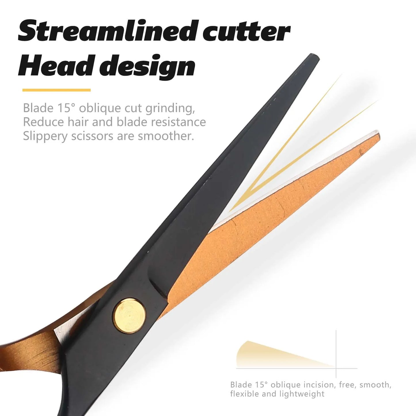 Barber HaircutHairdressing Scissors for Hairdresser Styling Trimming Cutting Tools for Men Women- Ergonomic Design Lightweight