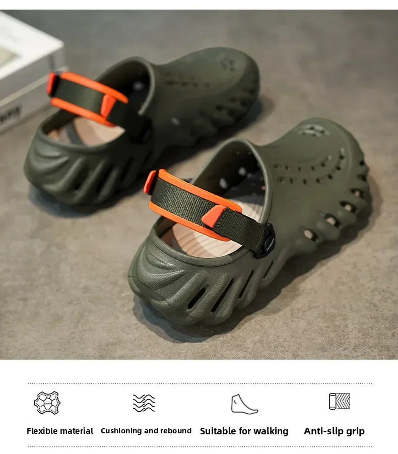 Luxury Man Sandal for Men Brand Men's Shoes 2025 White Sandals Flat Sandals Mens Soft Sandles Summer Shoes Sale Slippers Slipers