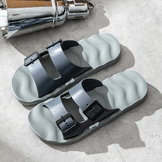Slippers for Men In Summer Outdoor Wear Home Use Couples Indoor Soft Soles Bathrooms Non-skid Extra Large 4849 Sandals Slippers