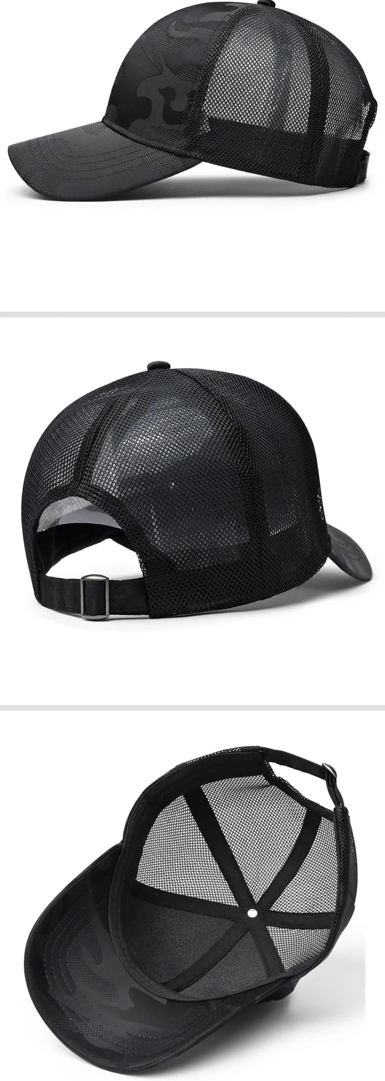 New Men Baseball Cap for Big Head Camouflage Trucker Hat Big Size Adjustable Hat Outdoor Golf Caps