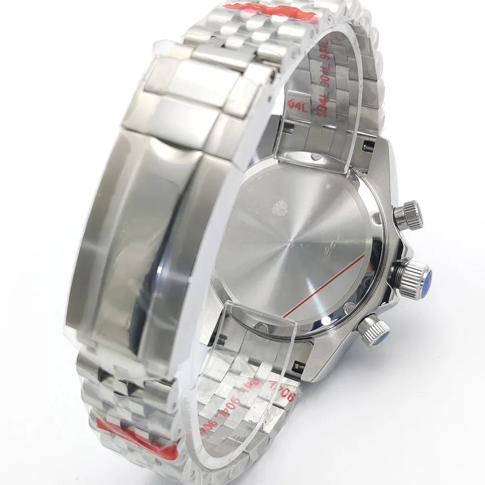 Men's watch 2025 new design vintage quartz watch 5ATM waterproof sports chronograph AR sapphire VK64 watch relogio masculino