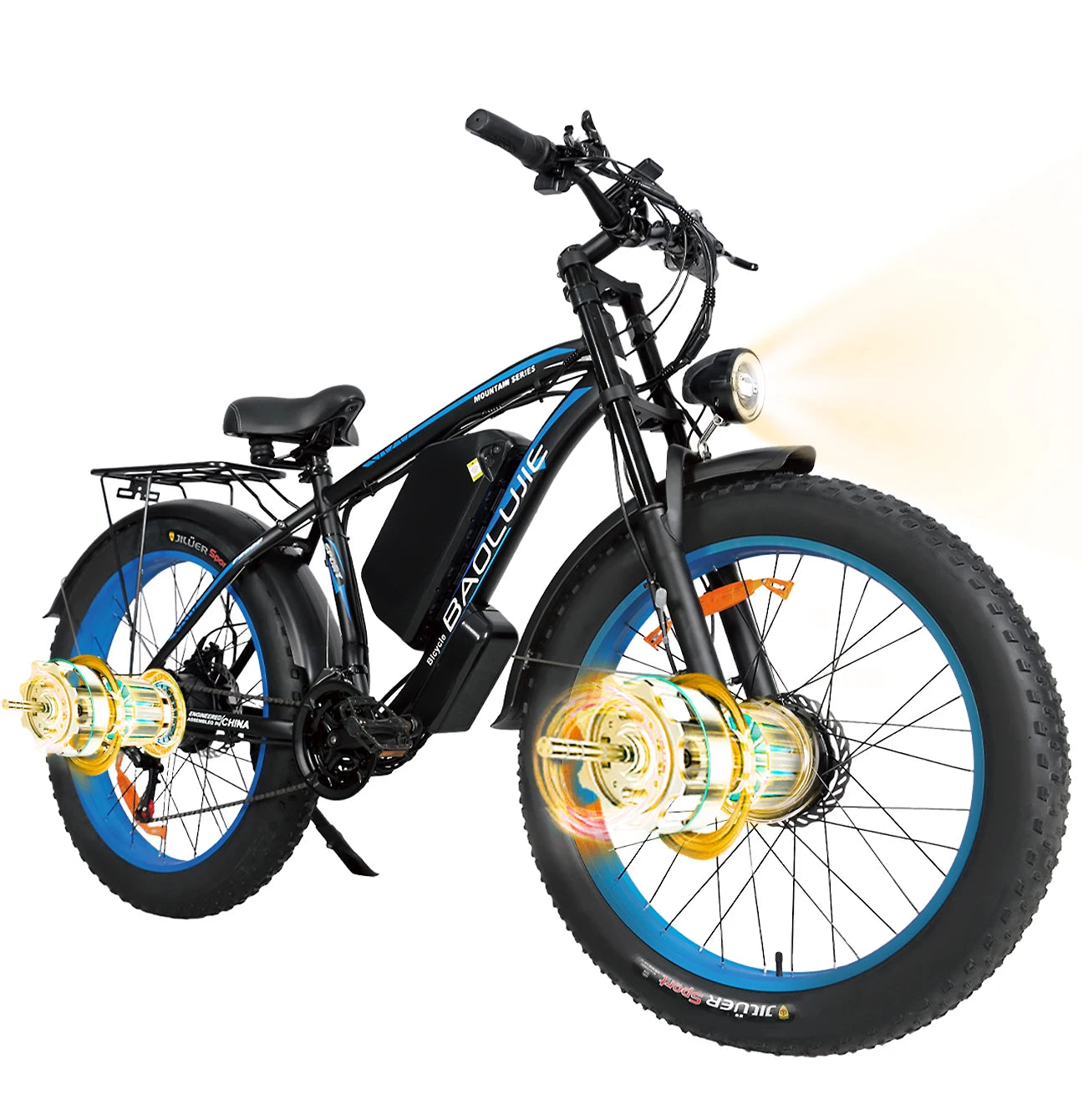 BAOLUJIE DM01 Electric Motorcycle 2000W Moto Electric Bicycle 60V30AH Battery Color Display 42 MPH EBike UL2849【1 Year Warranty】