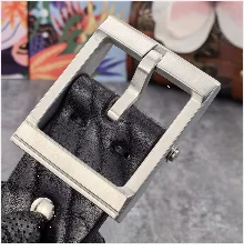 Brass Cowboy Belt Buckle Luxury Men Leather Belt Ceinture Homme Yellow Belts For Men Wide Male Strap Jeans Waist MBT0537