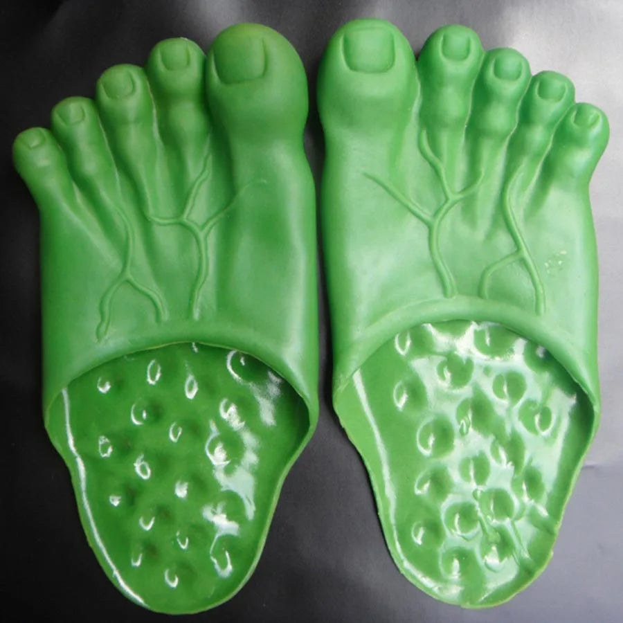 Funny Slippers Man Women Footwear Shoes Fashion Outdoor Beach Couple Slippers Role Playing Bigfoot Amazing Sandals Of The Hulk