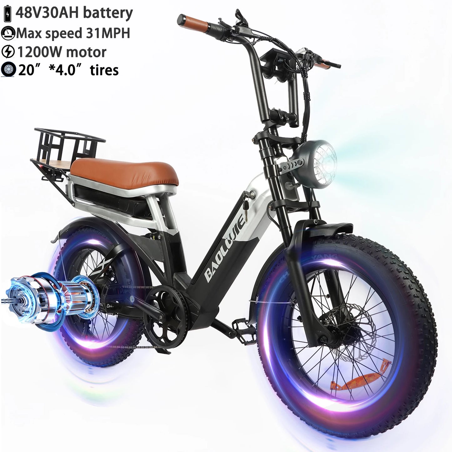 OEM DM01 Electric Motorcycles Peak 3000W Brushless Gearless Motors 60V 30AH Lithium Battery Max Speed 42MPH Adult Off Road Ebike