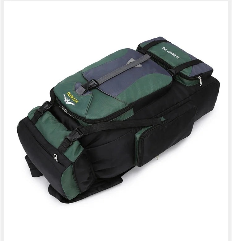 70L Outdoor Hiking Mountaineering Bag Large Capacity Waterproof Sports Travel Backpack Men Women Camping Climbing Bags Rucksack
