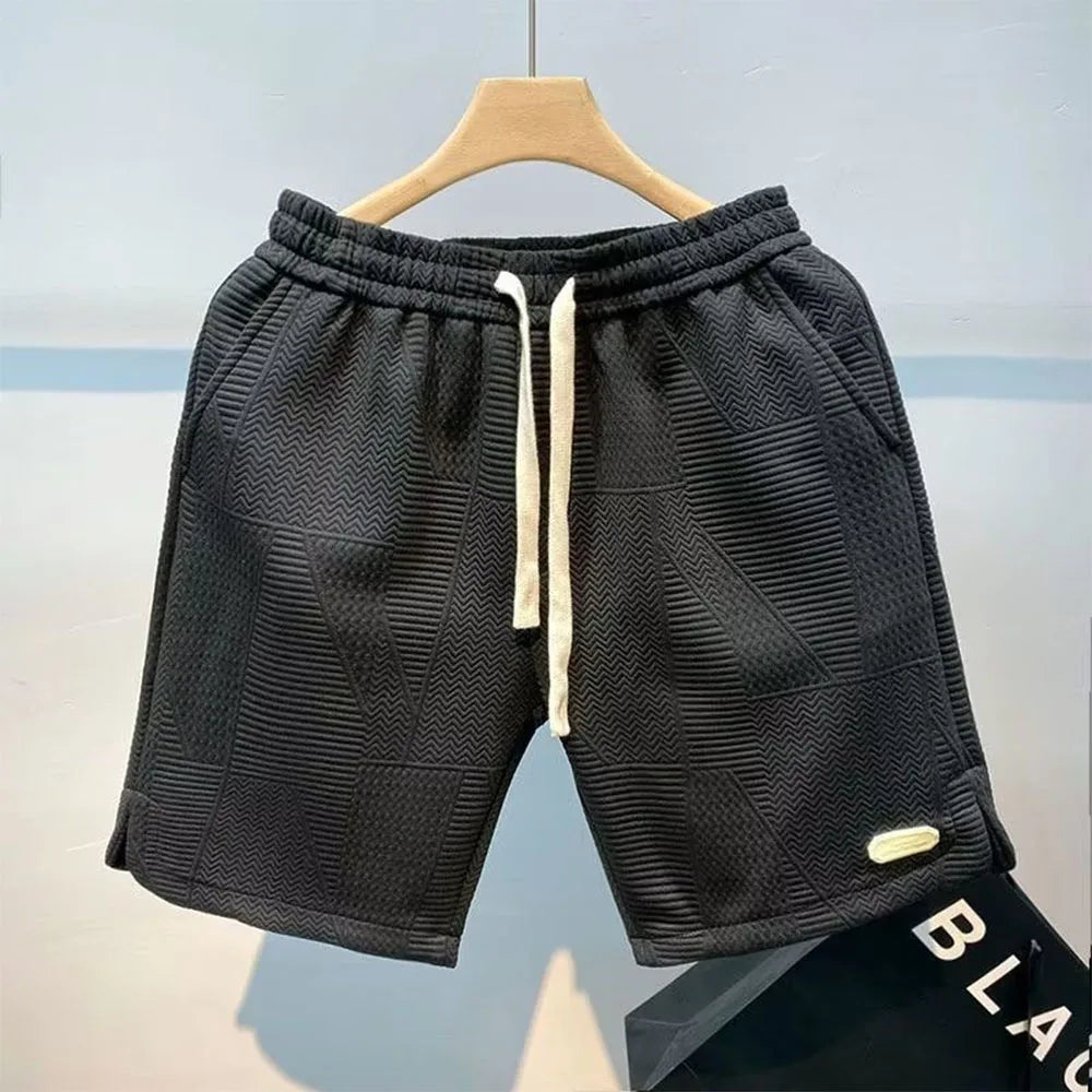 Men's Shorts New Summer Wear Fashion Brand Split Five Quarter Pants Handsome Casual Pants Comfortable Korean Five Quarter Pants