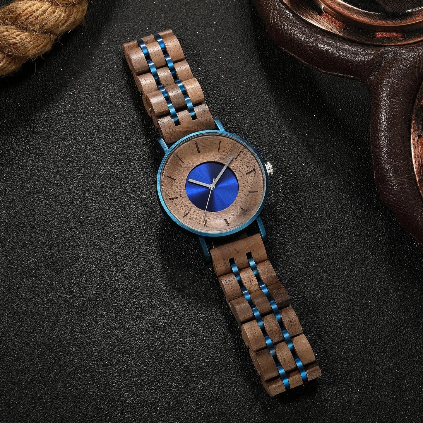 2025 New personalized creative wooden watch men quartz watches relojes para hombres relogio masculino