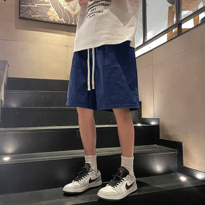 Shorts for Boys in Summer Thin Sports Loose Summer Casual Mid-sized Pants for Youth 2025 Five-point Pants Basketball Pants