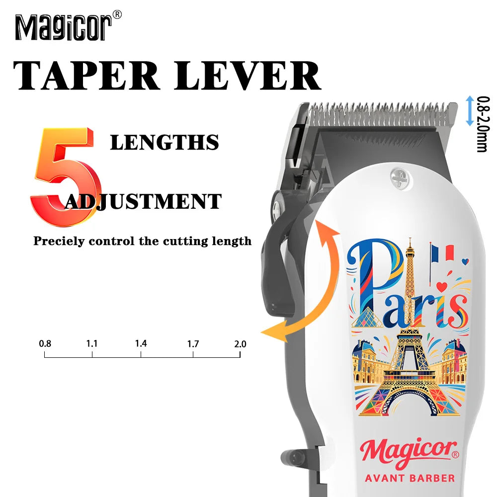 MAGICOR Hair Clippers Men Cordless Rechargeable Hair Clipper&Trimmer Coded Guide Combs Professional Clippers for Women Children
