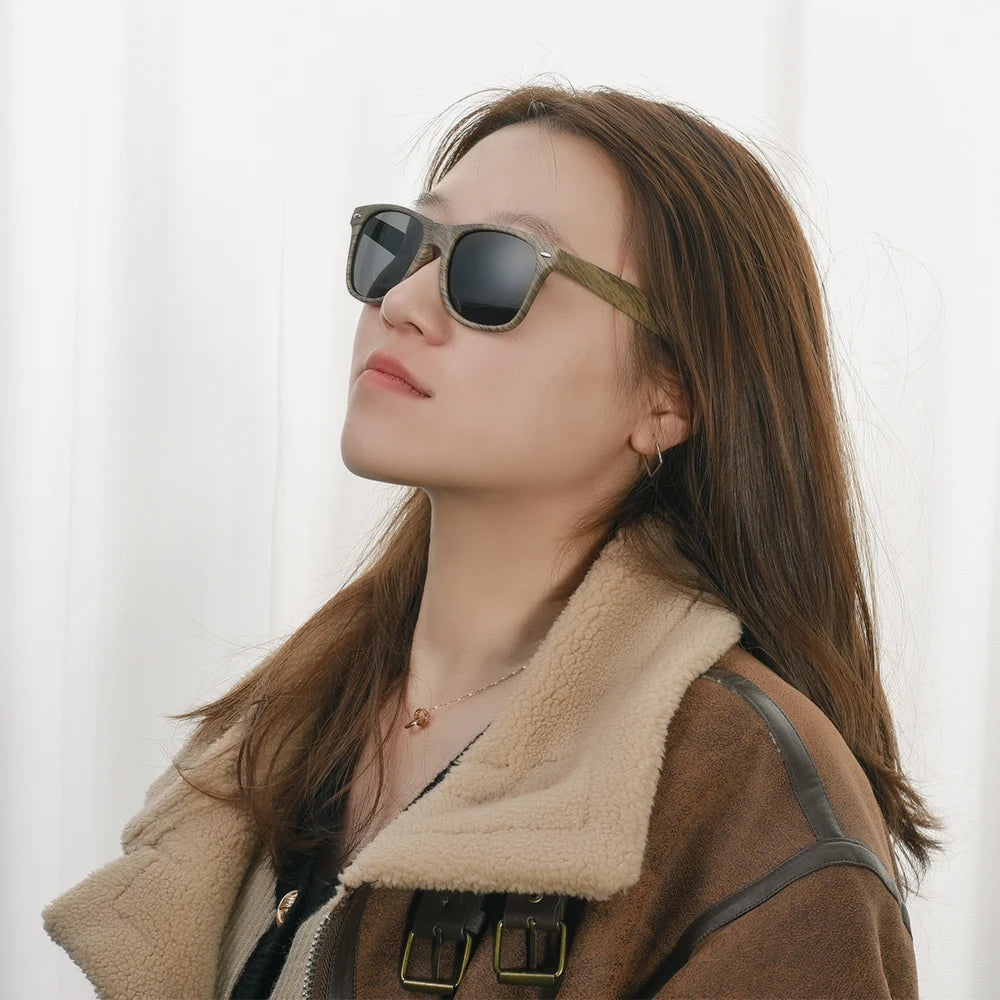 Wood Bamboo Sunglasses Men Women Classic Fashion UV400 Vintage Driving Sun Glasses Black Fishing Eyewear UV400 Eyeglasses