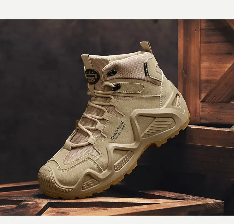 Men's Thick Soled Mountaineering Boots Sneakers Men's New Autumn Non-slip Wear-resistant Dirty Outdoor Work Shoes