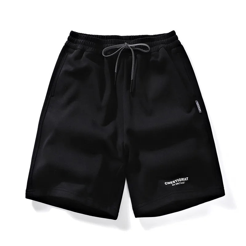 Men's Shorts Streetwear Trend Casual Loose Sporty Knees Length Shorts 2025 Summer New Fashion Stereoscopic Printed Cotton Shorts