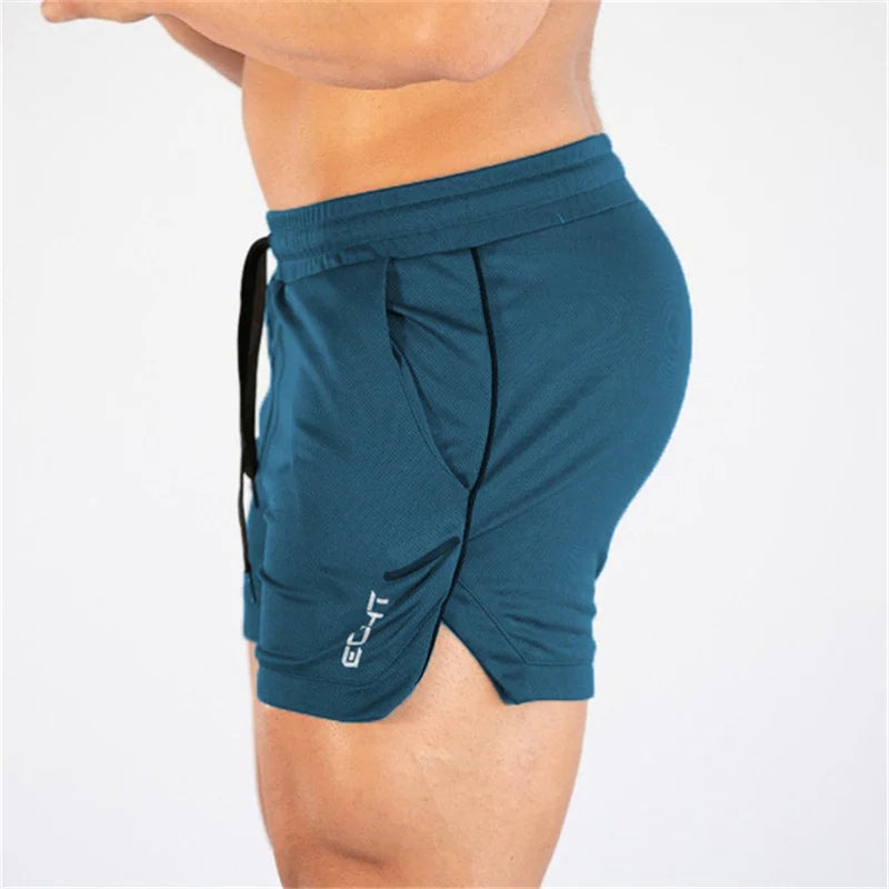 2023 NEW Fitness sports Shorts Man Summer Gyms Workout Male Breathable Mesh shorts Quick Dry Beach Short Pants men Sportswear